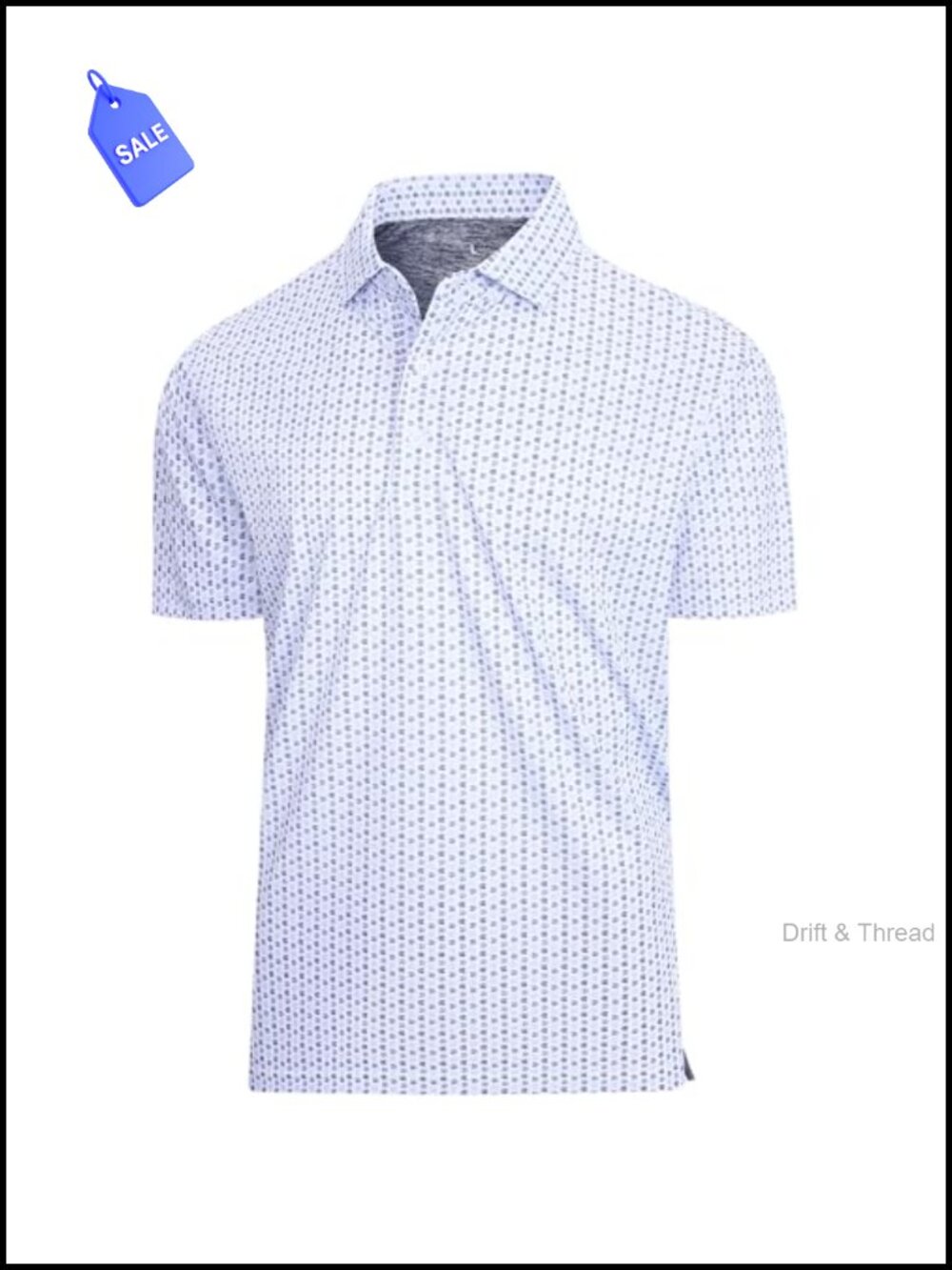 Men's Print Golf Polo Shirt